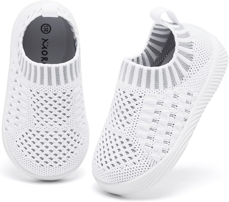 MORENDL Baby Toddler Walking Socks Non-Slip Breathable Unisex Casual Sneakers