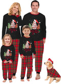 Awoscut Christmas Family Matching Pajamas Christmas Pjs Holiday Nightwear Sleepwear Sets Long Sleeve Pjs