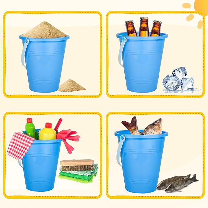 Holady Beach Toys Sand Toys Beach Shovels Beach Pail Set for Kids Summer Beach Essentials Outdoor Sand Play Fun Activities Beach Pails & Shovels