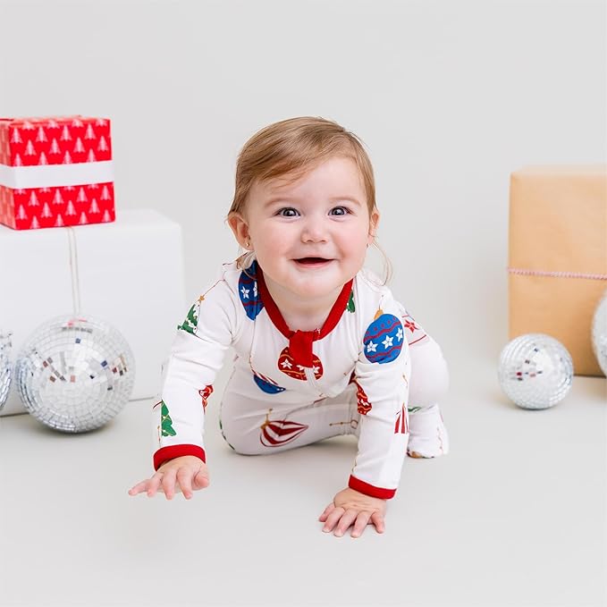 O2 BABY Baby Boys Girls Organic Cotton Zip-Front Sleeper Pajamas, Footed Sleep 'n Play