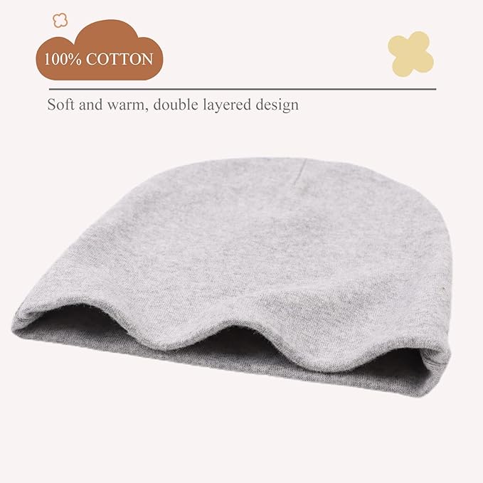 Bamery Cotton Baby Girl Hat Preemie Boys Beanie Newborn Hospital Hats Winter Infant Hats for Girls