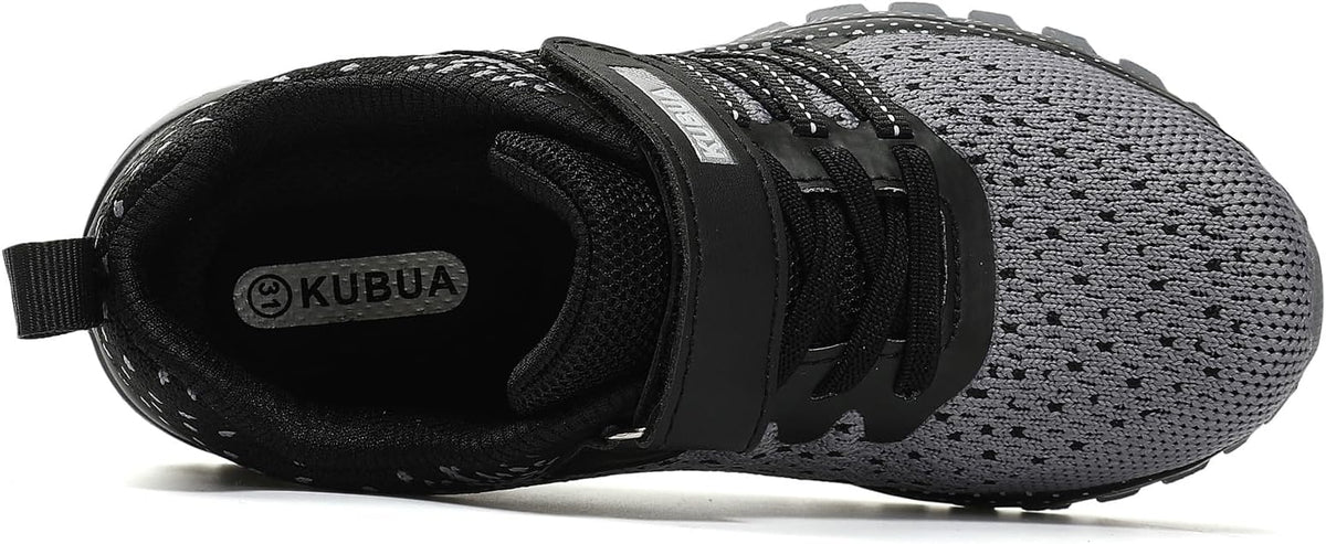 KUBUA Kids Sneakers for Boys Girls Running Tennis Shoes Lightweight Breathable Sport Athletic