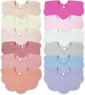 Baby Drool Bibs for Unisex Girls Boys 12 Pack Baby Muslin Bibs for Drooling and Teething