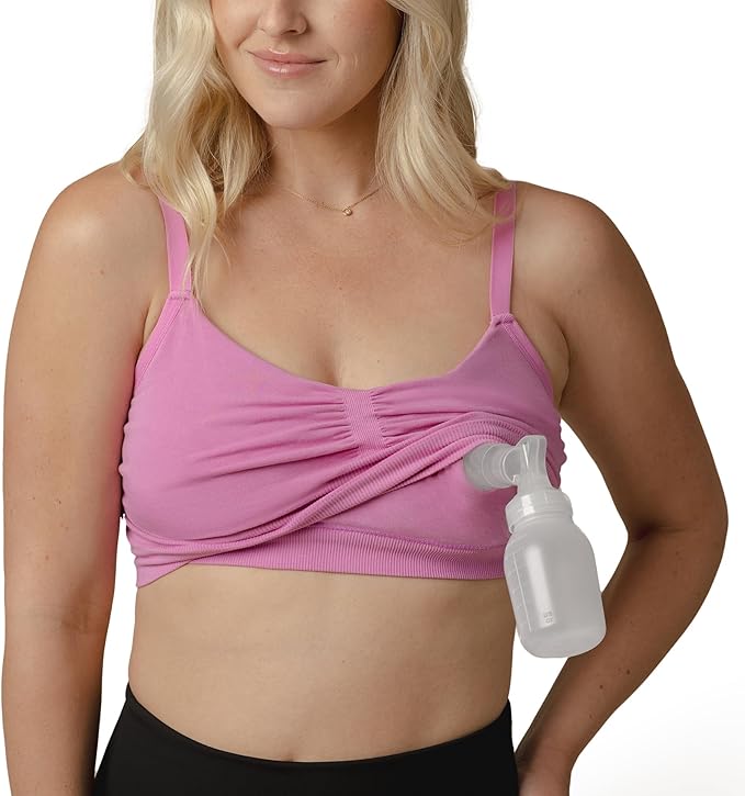 Kindred Bravely Sublime Sleep Pumping Bra Hands Free, Adjustable Pumping & Nursing Bra with EasyClip for All Breast Pumps