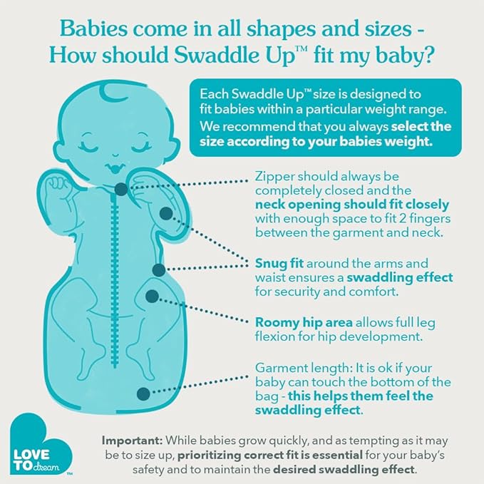 Love to Dream Swaddle UP, Organic Cotton, Baby Sleep Sack, Self-Soothing Swaddles for Newborns, Get Longer Sleep, Snug Fit Helps Calm Startle Reflex, Newborn Essentials for Baby, Cream