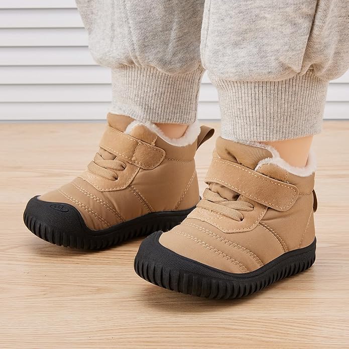 BMCiTYBM Toddler Baby Snow Boots Winter Shoes Boys Girls Cold Weather Baby Faux Fur Shoes