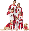Awoscut Christmas Family Matching Pajamas Christmas Pjs Holiday Nightwear Sleepwear Sets Long Sleeve Pjs