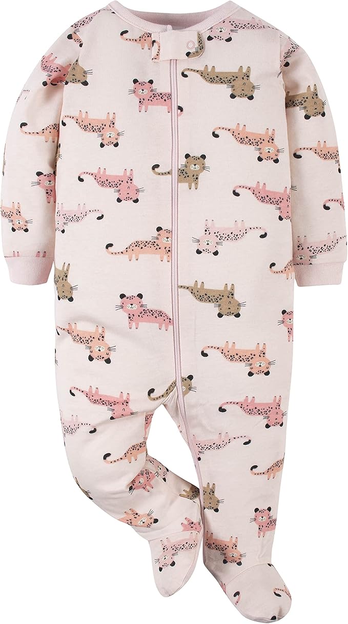 Gerber Baby Girls 4 Pack Sleep 'N Play Footie