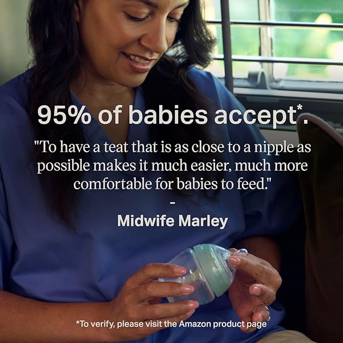 Tommee Tippee Advanced Anti-Colic 5 oz BPA Free Baby Bottles, Newborn 0+ Months, Slow Flow Breast-Like Nipple, Unique Design Keeps Air Away from Milk and Baby, Clear, Pack of 4