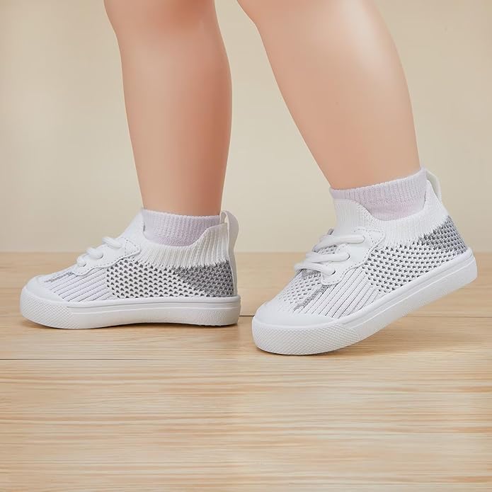 BMCiTYBM Baby Sneakers Girls Boys Lightweight Breathable Mesh First Walkers Shoes 6-24 Months