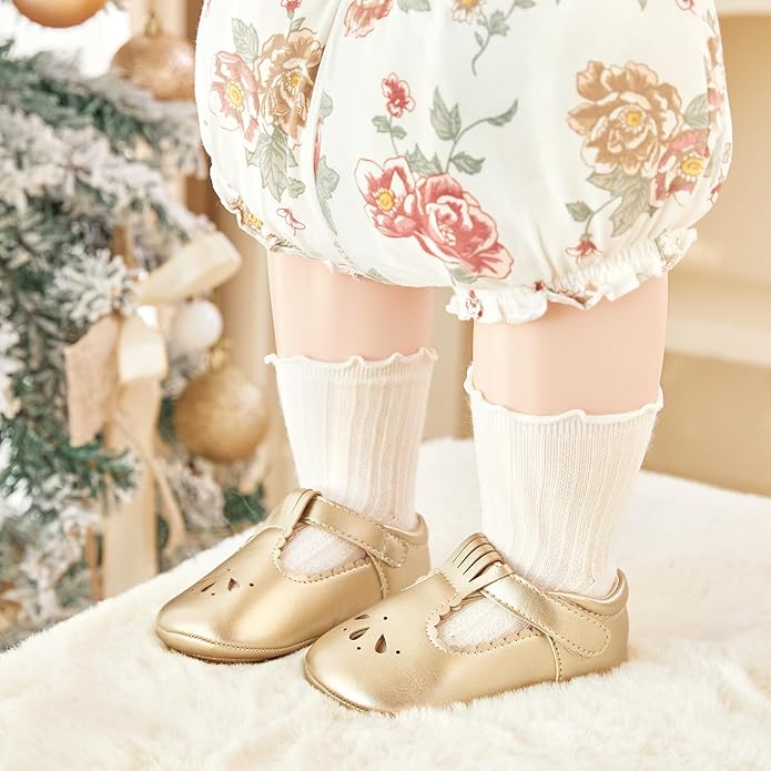 Soft Sole Baby Shoes - Infant Baby Walking Shoes Moccasins Rubber Sole Crib Shoes