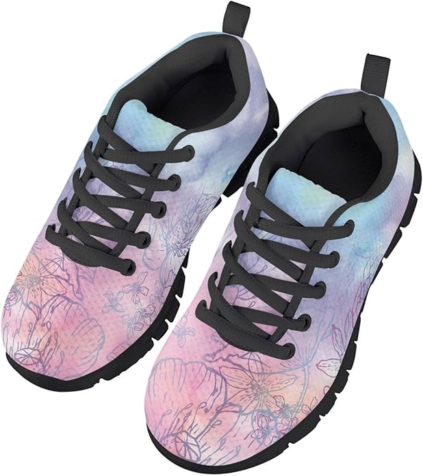 MARSVOVO First Shoes for Walking Boy Girl Athletic Lightweight Flexible Lace-up Breathable Running Shoes Casual Classic Comfortable Non Slip Play Sport Learning to Walk Toddler Girl Sneakers