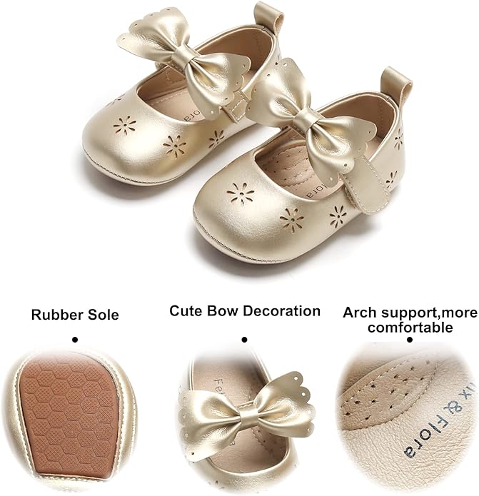 Soft Sole Baby Shoes - Infant Baby Walking Shoes Moccasins Rubber Sole Crib Shoes