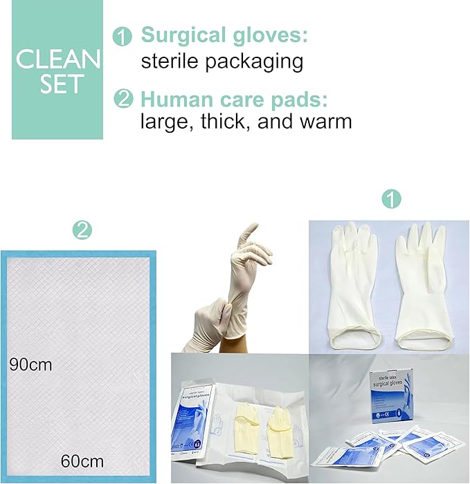 Puppy Kitten Whelping Kit, Essentials Kit for Newborn Puppies Kittens, All in One Complete with Essential Supplies for Newborn Birth