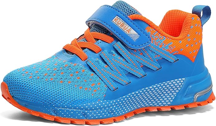 KUBUA Kids Sneakers for Boys Girls Running Tennis Shoes Lightweight Breathable Sport Athletic