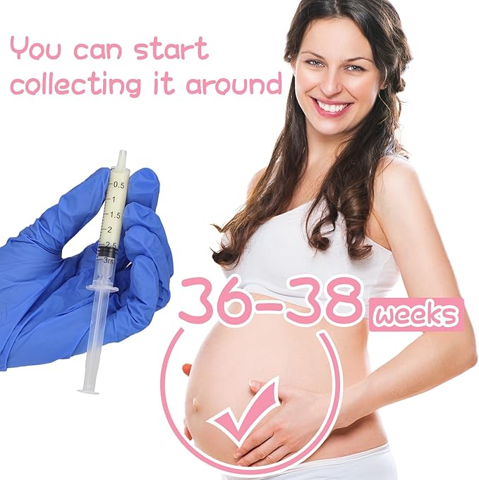 Trelaco Colostrum Collector Kit Include Sterile Sealed Breast Milk Syringes with Caps No Needle Colostrum Syringes Stickers 1 Measuring Cup Harvesting Collection for Breastmilk(100 Sets,3 ml,1 ml)