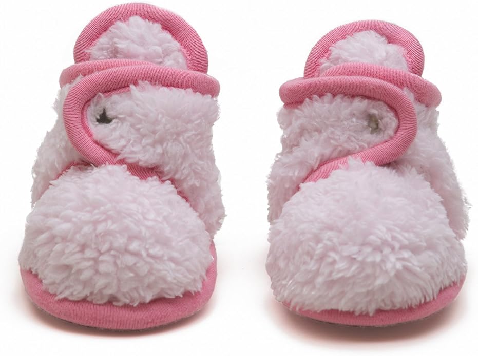 Warm Baby Booties Cozy Baby Slippers Stay on with Non Slid Sole with grippers for Newborns and Infants