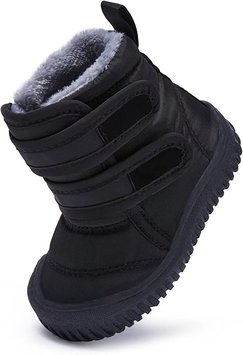BMCiTYBM Toddler Baby Snow Boots Winter Shoes Boys Girls Cold Weather Baby Faux Fur Shoes