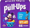 Pull-Ups Boys' Potty Training Pants, Size 3T-4T Training Underwear (32-40 lbs), 66 Count