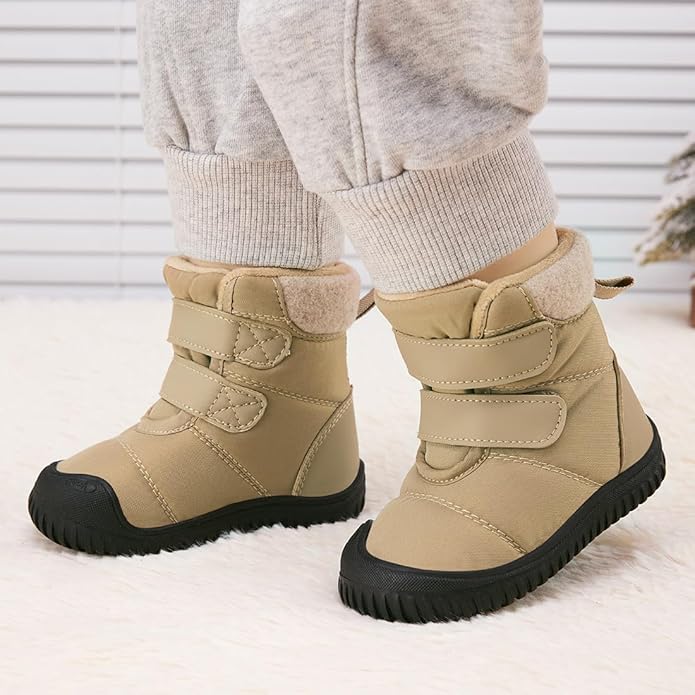 BMCiTYBM Toddler Baby Winter Snow Boots Boy Girl Faux Fur Warm Non Slip First Walking Infant Shoes