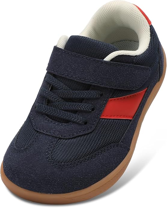 Toddler Wide Toe Box Shoes Zero Drop Minimalist Sneakers for Toddler/Little Kid Barefoot Slip on Tennis Shoes for Kids Boys Girls
