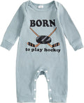 Fernvia Newborn Baby Boy Clothes Letters Print Bodysuit 3 6 9 12 18 Months Long Sleeve Jumpsuit with Hat 2PCS Outfits Set