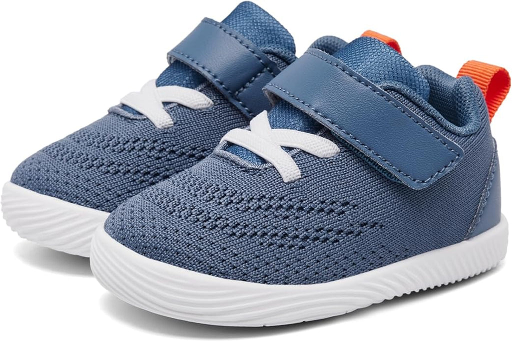 MORENDL Toddler Sneakers Baby Boys & Girls Barefoot Shoes Lightweight Breathable Walking Running Tennis Athletic Sport Shoes