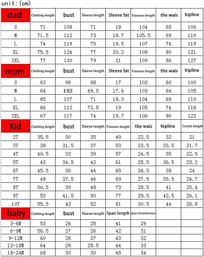 Awoscut Christmas Family Matching Pajamas Christmas Pjs Holiday Nightwear Sleepwear Sets Long Sleeve Pjs