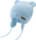 BAVST Baby Beanie Hat for Winter with Earfalp Cute Bear Kids Toddler Girls Boys Warm Knit Cap 0-2Years