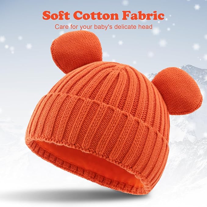 Toddler Boy Winter Beanie Baby Knit Hat Warm Girl Beanies Newborn Cute Hats for Kids