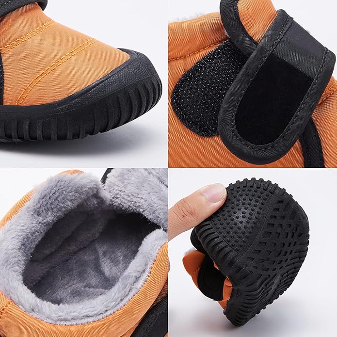 BMCiTYBM Toddler Baby Snow Boots Winter Shoes Boys Girls Cold Weather Baby Faux Fur Shoes