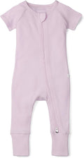 Loulou Lollipop Tencel Lyocell Short Sleeve Zipped Romper