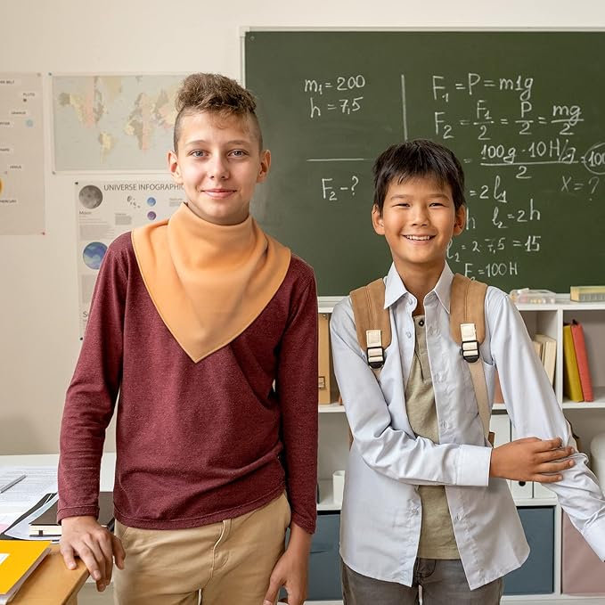 Adult Drool Bib for Special Needs, 3 Pk Soft Absorbent Large Bandana Bibs Set for Kids 4+, Men Women, Teens & Adults