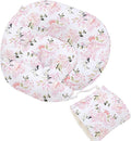 Little Grape Land Nursing Pillow, Multifunctional Breast Feeding Pillow with Arm Pillow, 3pk Baby Support Pillow with Adjustable Waist Strap and Removable Cover, Rose Floral