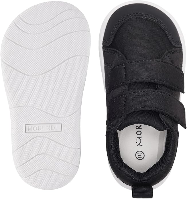 MORENDL Wide Toe Box Shoes Toddler Barefoot Shoes Baby Walking Shoe Boy Girl Non-Slip Zero Drop Minimalist Sneakers Comfort Tennis Outdoor Activities
