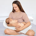 Cheer Collection 3-in-1 Nursing Pillow – Maternity Support for Pregnancy, Breastfeeding Cushion & Baby Lounger Nest with Removable Washable Cover - Great for Travel