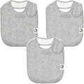 3 Pack Baby Bibs for Boys & Girls | Cotton, Absorbent Drooling & Teething Bib | Thick, Adjustable Snap-on