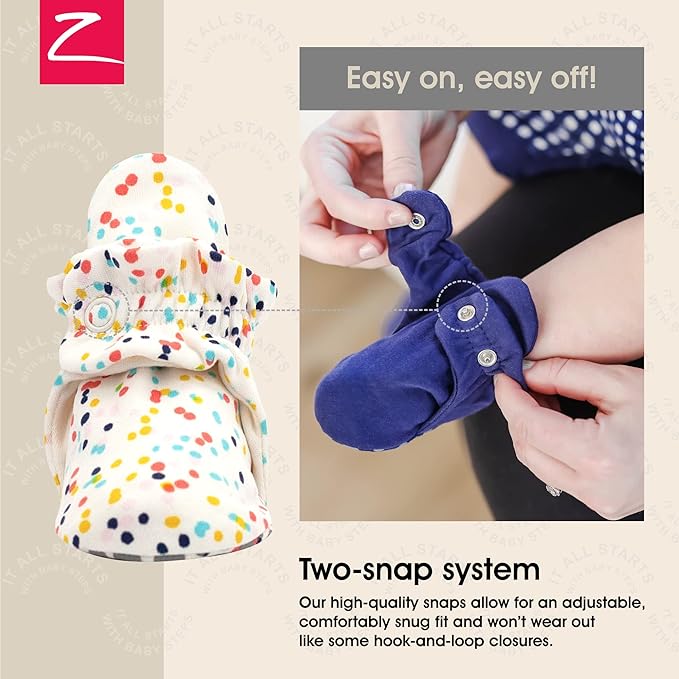 Zutano Organic Baby Booties Newborn Infant, Lost Baby Socks Solution, Unisex, Girl, Boy, 0-3, 3-6, 6-12, 12-18, 18-24 Months