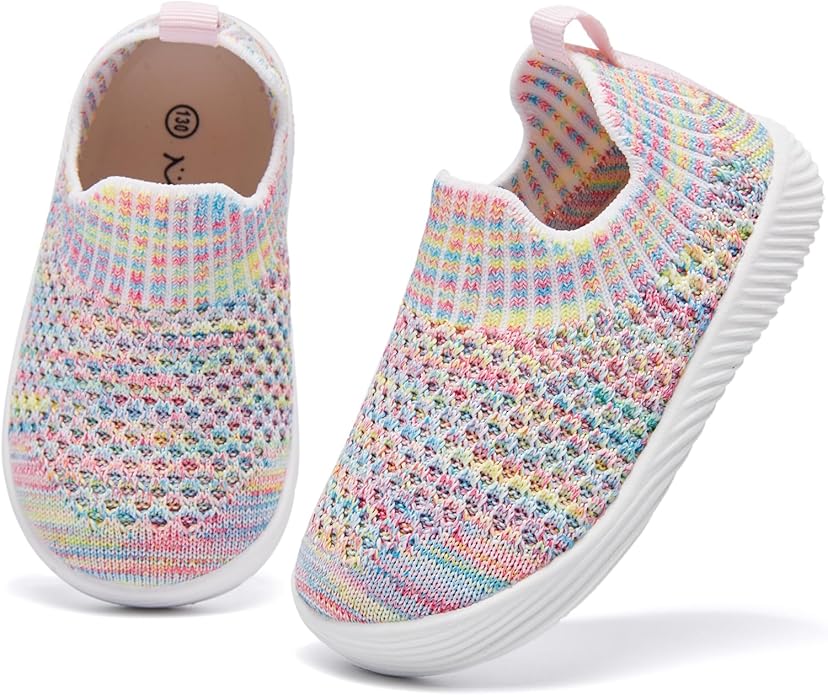 MORENDL Baby Toddler Walking Socks Non-Slip Breathable Unisex Casual Sneakers