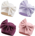 Bamery Newborn Baby Girl Hat Cotton Baby Bow Beanie Preemie Hats Spring Infant Hats for Girls 0-12 Months