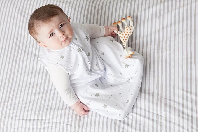 Baby Wearable Blanket - Baby Sleep Sack 100% Cotton - Sleep Sack 6-12 Months - Comfy Soft Lightweight, 2-Pack Set Gender Neutral Grey
