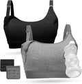 Momcozy Pumping Bra, Pumping Bra Hands Free All Day Wear Pumping & Nursing Bra in One Holding Breast Pump for Spectra, Medela