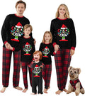 Awoscut Christmas Family Matching Pajamas Christmas Pjs Holiday Nightwear Sleepwear Sets Long Sleeve Pjs
