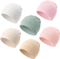DRESHOW BQUBO 6 Pack Baby Newborn Hats Set for Unisex Infant Newborn Toddler Soft Beanie Hat for Boys Girls 0-24 Months