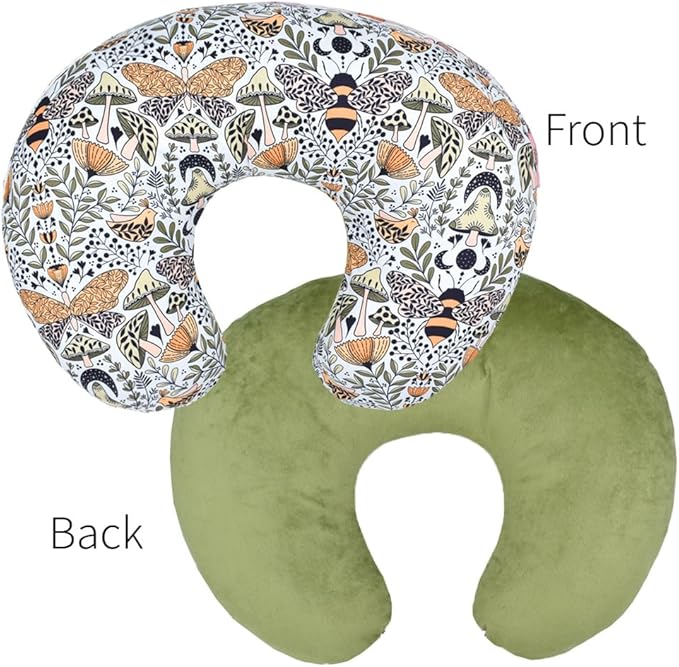 Boyoung Stretchy Nursing Pillow Covers Ultra Soft Slipcovers for Breastfeeding for Baby Girls Boys, Feeding Pillow Cover Fits Standard Infant Support Pillows Positioners Nursing Pillow Case