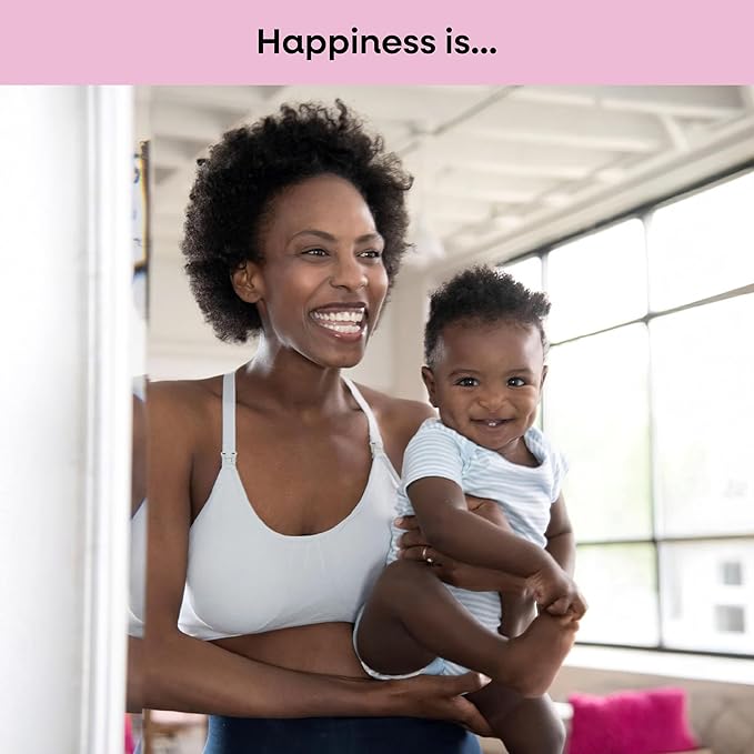 Bamboobies Maternity Nursing Bra for Breastfeeding - Underwire-Free Essential for Nursing
