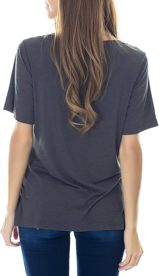Smallshow Women's Maternity Nursing Tops Short Sleeve Breastfeeding Clothes