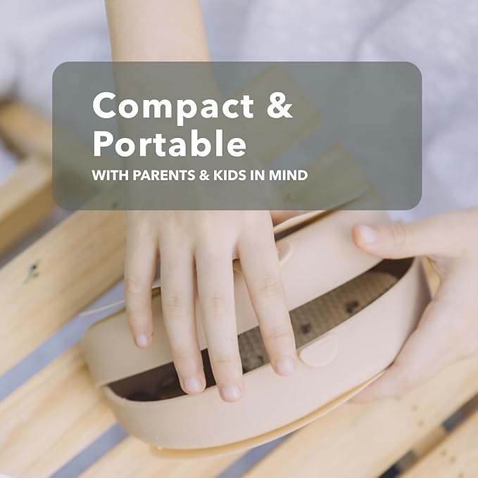 Miniware Baby Travel Plate with Suction - Foldable Silicone Baby Travel Essential to Promote Self-Feeding - Dishwasher Safe, BPA Free, Food Grade Silicone Baby Plate for On The Go - Pink Silifold