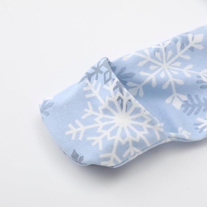 O2 BABY Baby Boys Girls Organic Cotton Zip-Front Sleeper Pajamas, Footed Sleep 'n Play