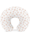 Nursing Pillow Covers, Muslin Nursing Cover for Breastfeeding Pillows, Comfortable for Baby Girls and Boys (Flower-A)